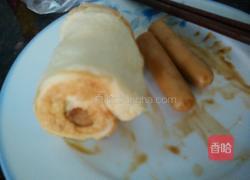 蛋包香肠卷的做法图解4