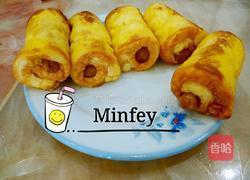 蛋包香肠卷的做法图解7