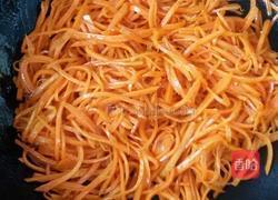 糖醋胡萝卜丝。的做法图解4