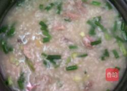 猪肝，粉肠粥的做法图解4