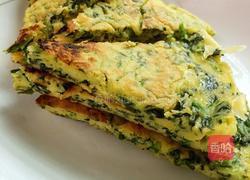菠菜鸡蛋饼的做法图解9