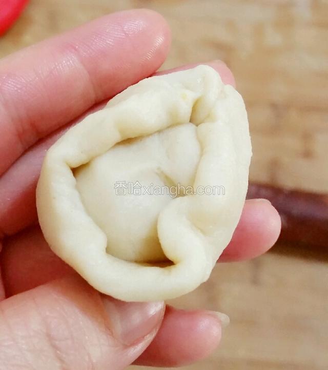 收口朝上