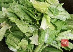 青炒油麦菜的做法图解5