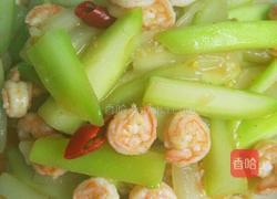 虾仁炒葫芦的做法图解5