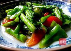 双椒炒芦笋的做法图解6