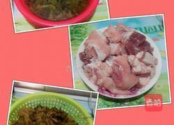 猪脚煲咸菜的做法图解1