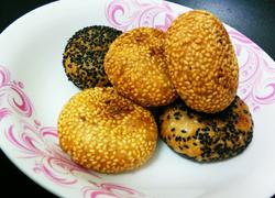 红豆馅芝麻饼