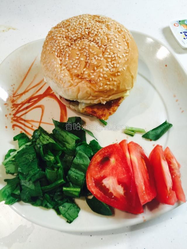 法式鸡肉汉堡