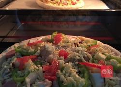 鲜虾培根披萨?的做法图解5