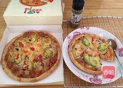 鲜虾培根披萨?的做法图解8