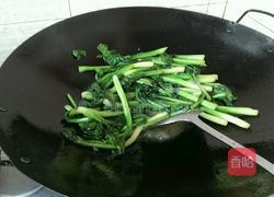 小炒菜心的做法图解2