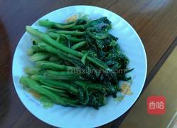 小炒菜心的做法图解3