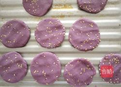 紫薯芝麻饼的做法图解5