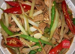 双椒爆腰花的做法图解4