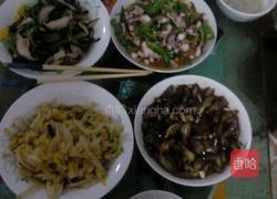 四个菜(香菇青菜.蒸茄子,娃娃菜.青椒炒八爪鱼)的做法图解6