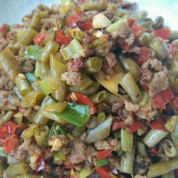 自制酸豆角炒肉末的做法[图]