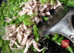 青椒肉丝炒毛豆的做法图解10