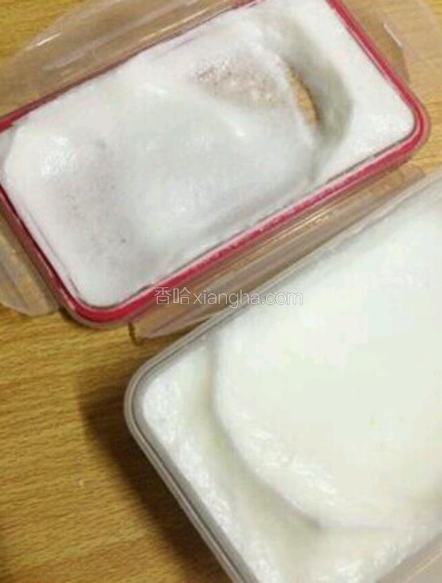 六分钟这个时候已经是湿性发泡了，就好了！