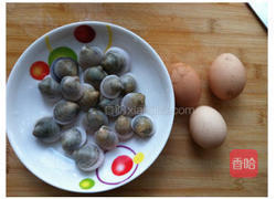 蛤蜊蒸蛋的做法图解1