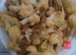 花菜炒肉的做法图解5