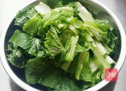 五花肉烩小白菜的做法图解3