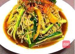 凉拌金针黄瓜的做法图解9