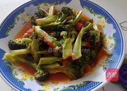 番茄炒西兰花的做法图解9