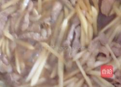 嫩姜炒肉的做法图解4