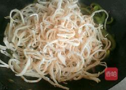 青椒炒饼的做法图解3