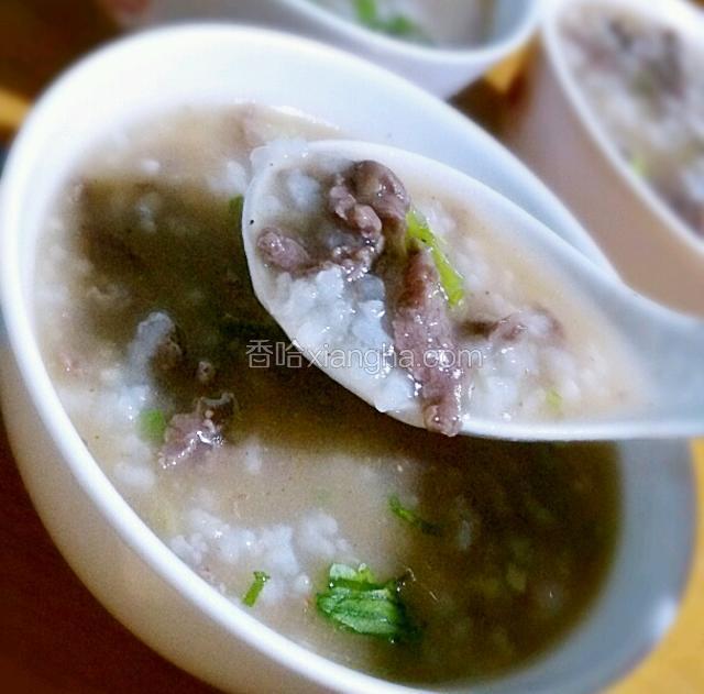 香滑牛肉粥