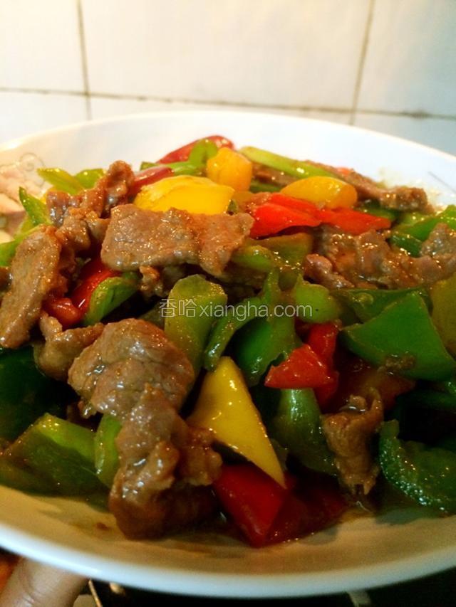 营养丰富口感滑嫩的孜然牛肉就出锅啦