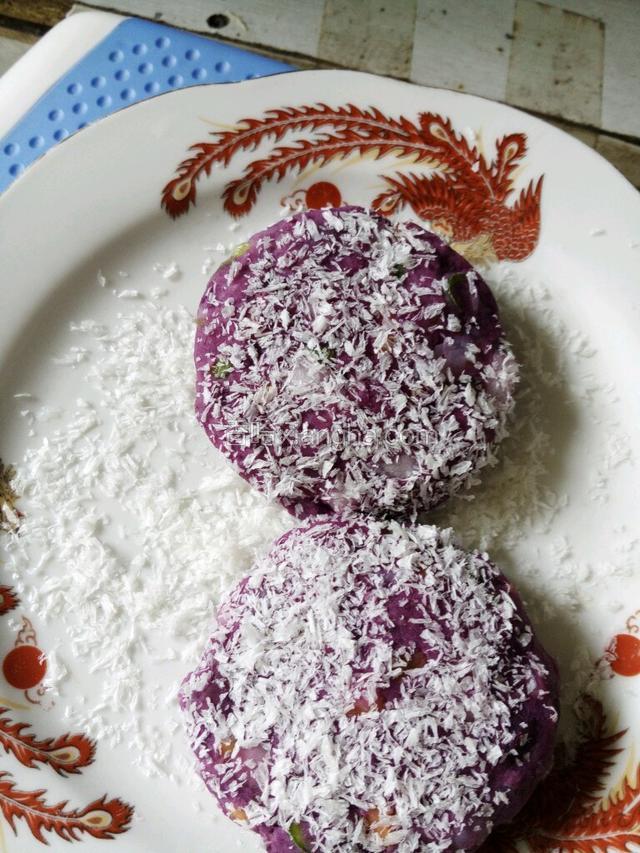 紫薯蔬菜虾仁饼