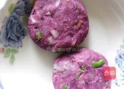 紫薯蔬菜虾仁饼的做法图解5