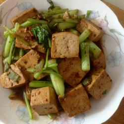 菜苔烧豆腐的做法[图]
