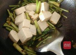 菜苔烧豆腐的做法图解4