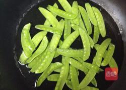 蒜香荷兰豆的做法图解2
