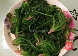素炒菠菜的做法图解4