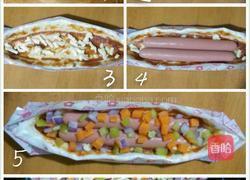 *海盗船*火腿披萨的做法图解7