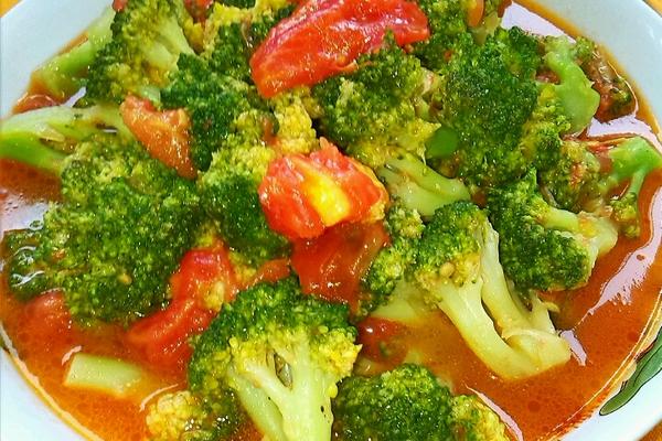 番茄炒西兰花的花样做法