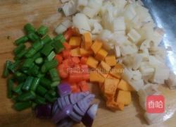 五彩脆藕丁的做法图解2