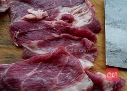 煎肉片，油麦菜的做法图解3