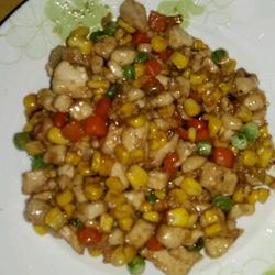 玉米鸡丁的做法[图]
