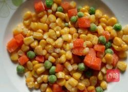 玉米鸡丁的做法图解2