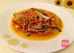 虫草花炒鸡肉丝的做法图解8