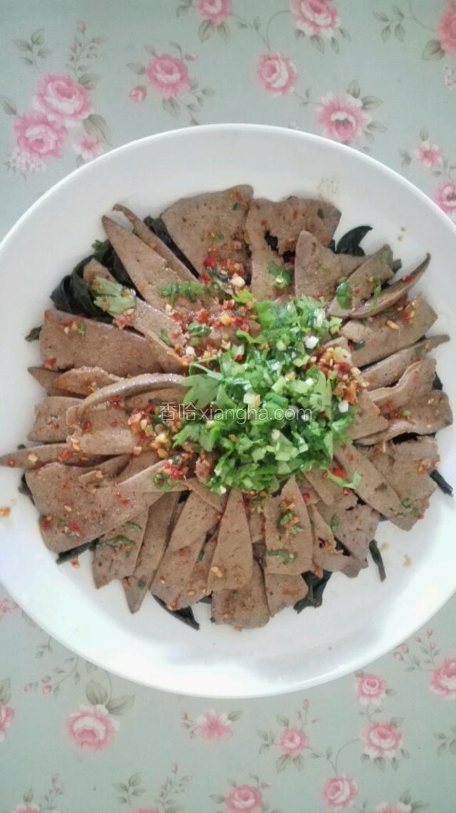血皮菜凉拌猪肝