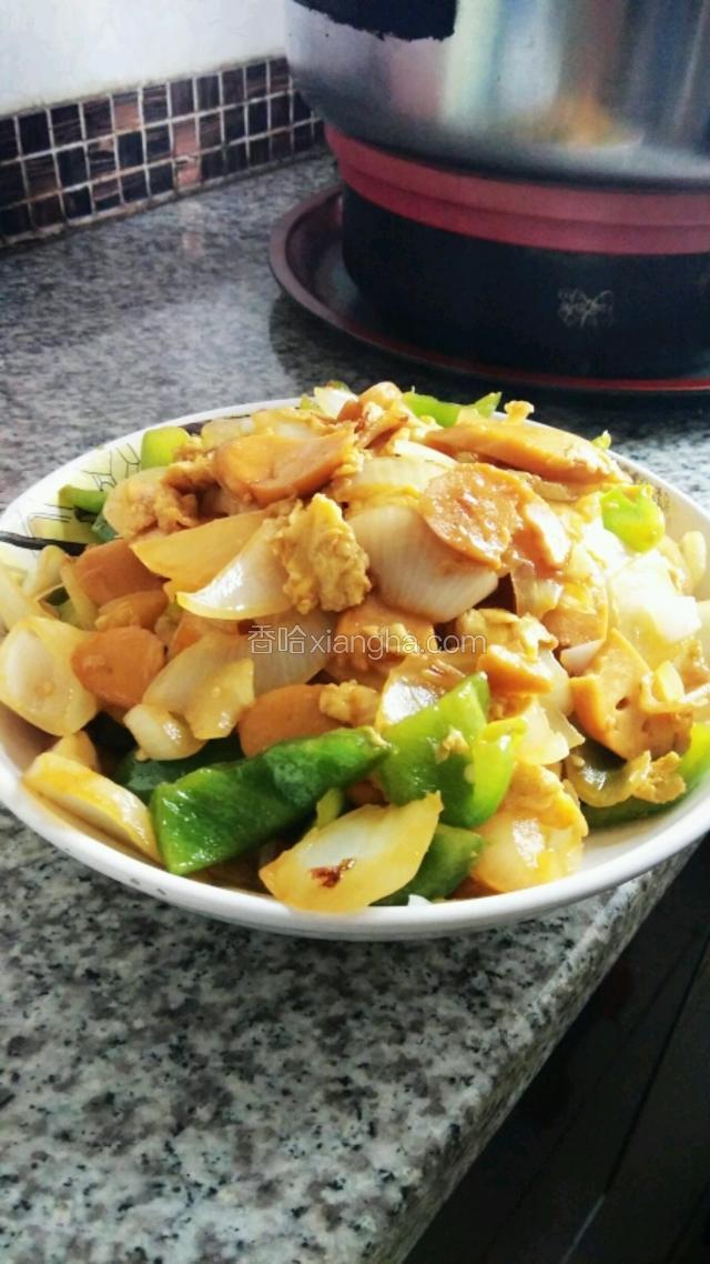 洋葱鸡蛋炒火腿