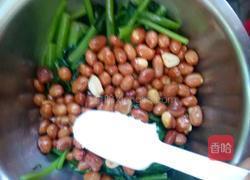 老醋花生拌菠菜的做法图解5
