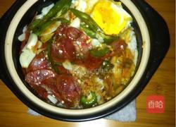 香肠煲仔饭的做法图解5