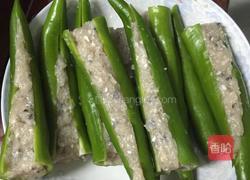 青椒酿鲮鱼肉的做法图解3