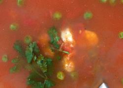 豌豆番茄虾仁汤